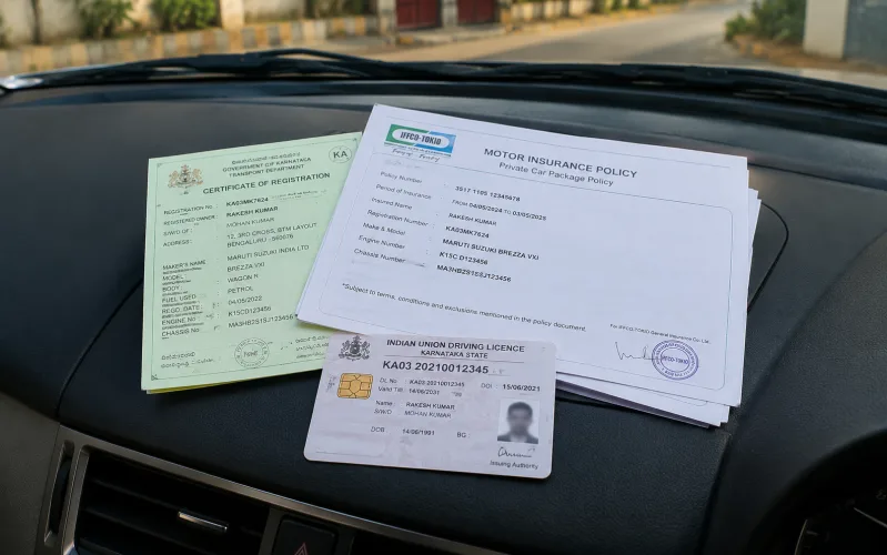 Vehicle registration and ID documents ready for pickup | Shri Shyam Car Transport